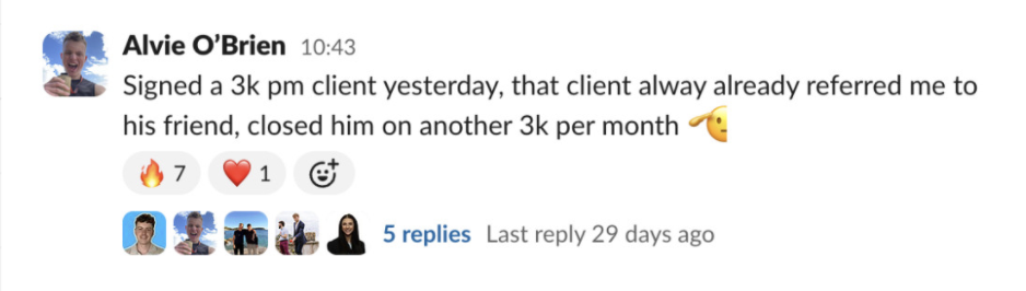 Client result screenshot