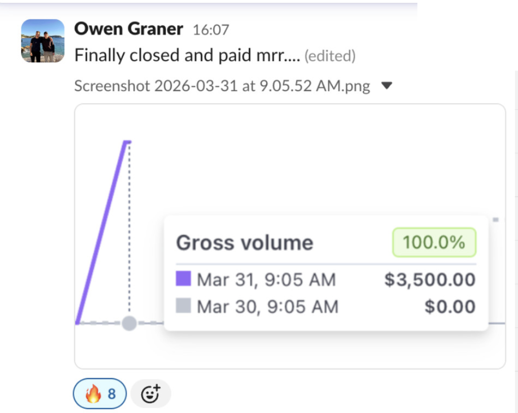 Client result screenshot
